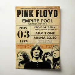 Pink Floyd – Empire Pool Wembley 1974 Fine Art Concert Poster