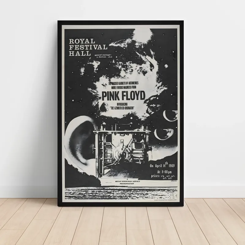 Pink Floyd – Royal Festival Hall 1969 Fine Art Concert Poster