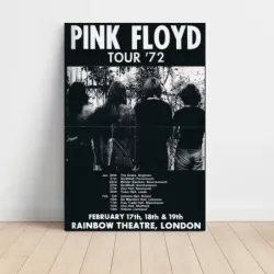 Pink Floyd – Tour '72 Rainbow Theatre London Fine Art Concert Poster