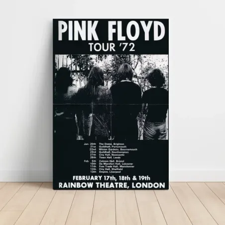 Pink Floyd – Tour '72 Rainbow Theatre London Fine Art Concert Poster