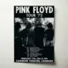 Pink Floyd – Tour '72 Rainbow Theatre London Fine Art Concert Poster
