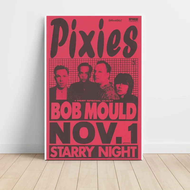 Pixies and Bob Mould – Starry Night Fine Art Concert Poster