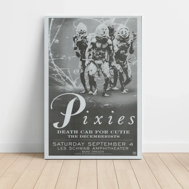 Pixies and Death Cab For Cutie – Les Schwab Amphitheater Bend Fine Art Concert Poster