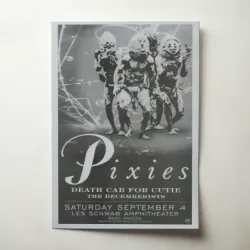 Pixies and Death Cab For Cutie – Les Schwab Amphitheater Bend Fine Art Concert Poster