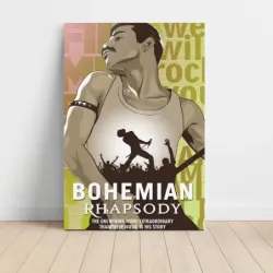 Queen – Bohemian Rhapsody Film Illustration Fine Art Music Poster
