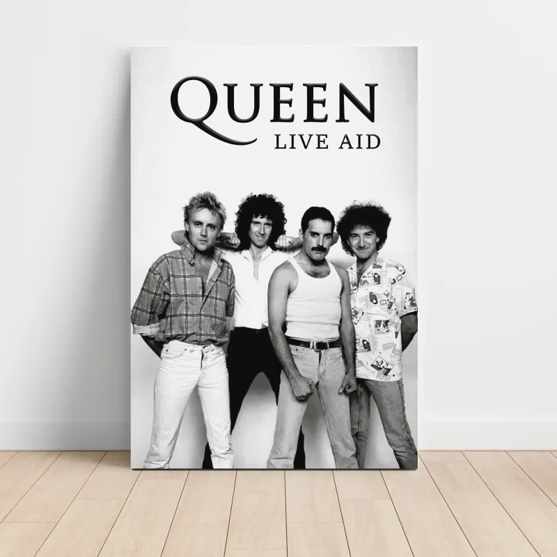 Queen – Live Aid Fine Art Music Poster