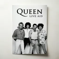 Queen – Live Aid Fine Art Music Poster