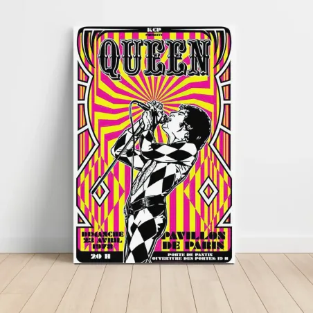 Queen – Pavillon de Paris 1978 Fine Art Concert Poster