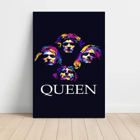 Queen – Pop Art Faces Fine Art Music Poster