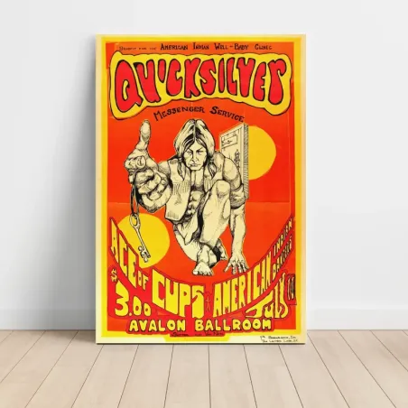 Quicksilver Messenger Service and Ace of Cups – Avalon Ballroom Fine Art Concert Poster