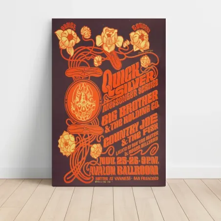 Quicksilver Messenger Service and Big Brother – Avalon Ballroom Fine Art Concert Poster