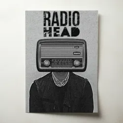 Radiohead – Radio Head Man Fine Art Music Poster