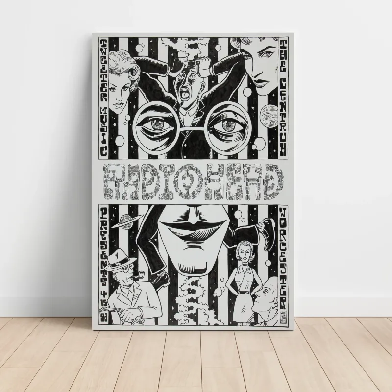 Radiohead – The Centrum Worcester 1998 Fine Art Concert Poster