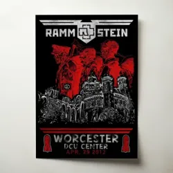 Rammstein – DCU Center Worcester 2012 Fine Art Concert Poster
