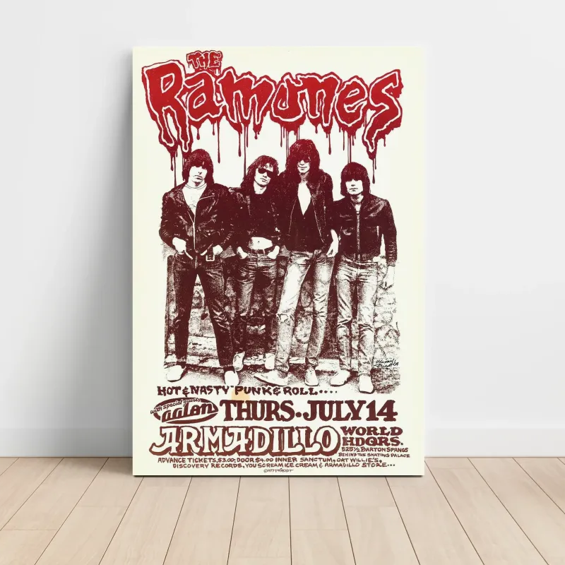 Ramones – Armadillo World Headquarters Austin Fine Art Concert Poster