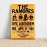 Ramones – Civic Auditorium Santa Cruz 1980 Fine Art Concert Poster