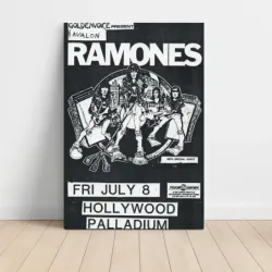 Ramones – Hollywood Palladium Fine Art Concert Poster