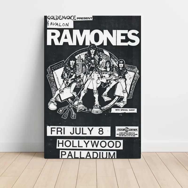 Ramones – Hollywood Palladium Fine Art Concert Poster