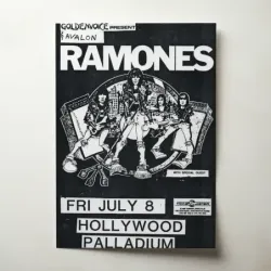 Ramones – Hollywood Palladium Fine Art Concert Poster