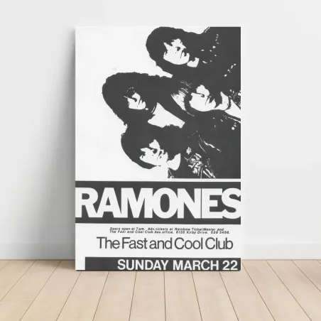 Ramones – The Fast and Cool Club Fine Art Concert Poster