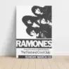 Ramones – The Fast and Cool Club Fine Art Concert Poster