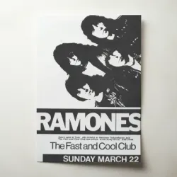 Ramones – The Fast and Cool Club Fine Art Concert Poster