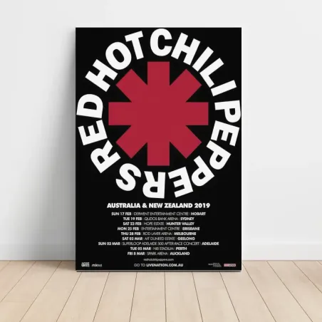 Red Hot Chili Peppers – Australia and New Zealand 2019 Fine Art Concert Poster