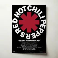 Red Hot Chili Peppers – Australia and New Zealand 2019 Fine Art Concert Poster