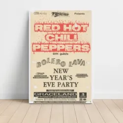 Red Hot Chili Peppers – New Year's Eve Party Graceland Vancouver Fine Art Concert Poster