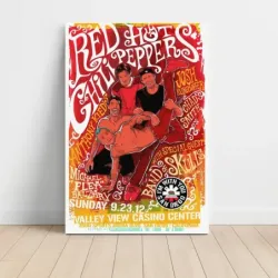 Red Hot Chili Peppers – Valley View Casino Center San Diego 2012 Fine Art Concert Poster