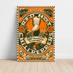 Red Hot Chili Peppers – World Tour Los Angeles 2022 Fine Art Concert Poster
