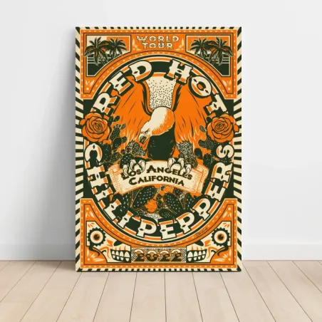 Red Hot Chili Peppers – World Tour Los Angeles 2022 Fine Art Concert Poster