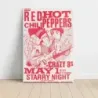 Red Hot Chili Peppers and Crazy 8s – Starry Night Fine Art Concert Poster