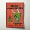 Red Hot Chili Peppers and Nirvana and Pearl Jam – Cow Palace 1991 Devil Fine Art Concert Poster