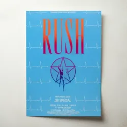 Rush and 38 Special – Ft Wayne Coliseum 1980 Fine Art Concert Poster