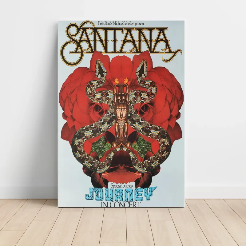 Santana and Journey – In Concert Fine Art Concert Poster