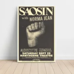 Saosin and Norma Jean and Alexisonfire – Hawthorne Theatre Fine Art Concert Poster