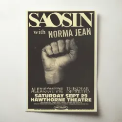 Saosin and Norma Jean and Alexisonfire – Hawthorne Theatre Fine Art Concert Poster