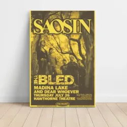 Saosin and The Bled – Hawthorne Theatre Fine Art Concert Poster