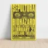 Sepultura and Biohazard – Roseland Theater Fine Art Concert Poster