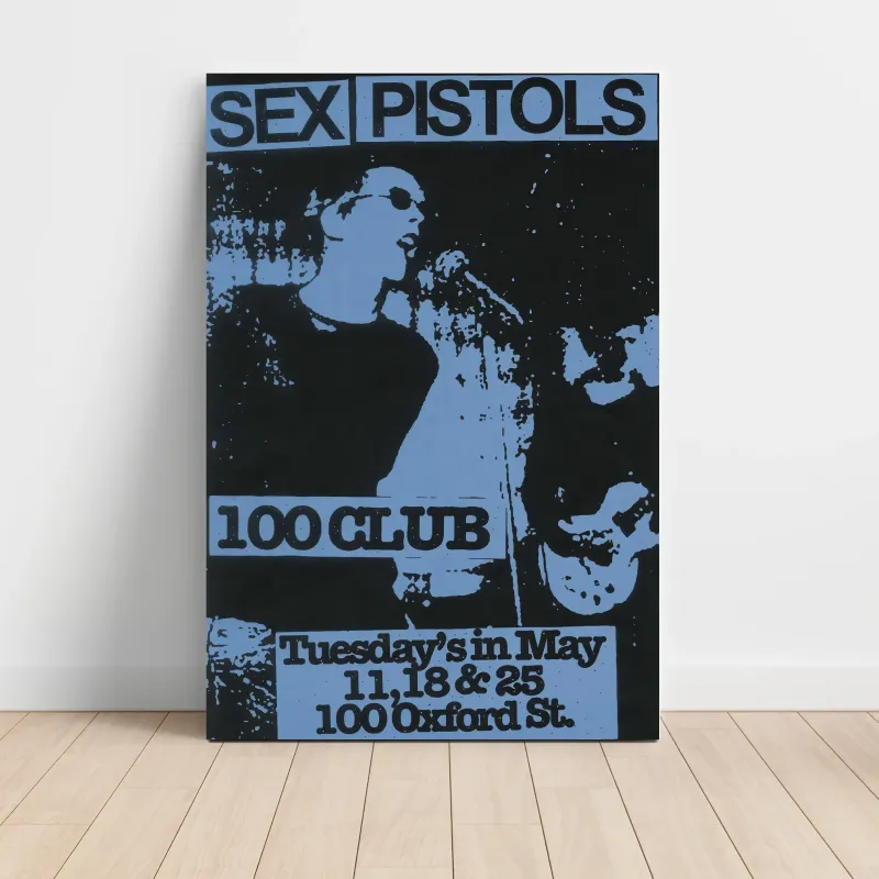 Sex Pistols – 100 Club Tuesdays In May Fine Art Concert Poster