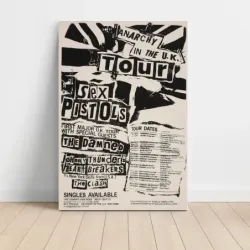 Sex Pistols – Anarchy In The UK Tour Fine Art Concert Poster