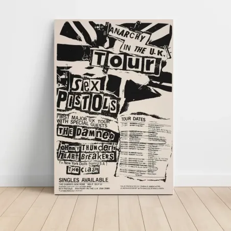 Sex Pistols – Anarchy In The UK Tour Fine Art Concert Poster
