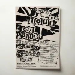 Sex Pistols – Anarchy In The UK Tour Fine Art Concert Poster
