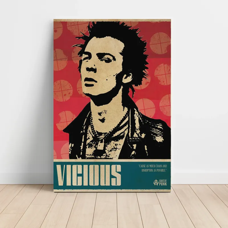 Sid Vicious – Vicious Giants Of Punk Fine Art Music Poster