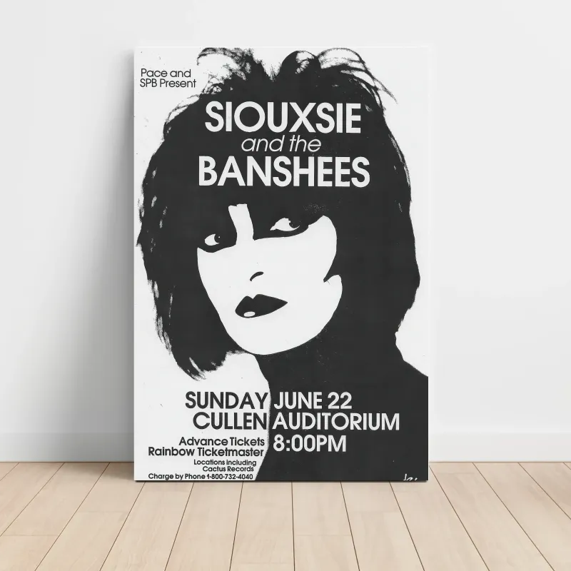 Siouxsie and The Banshees – Cullen Auditorium Fine Art Concert Poster