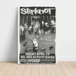 Slipknot and One Minute Silence and Mudvayne – Del Mar Activity Center Fine Art Concert Poster