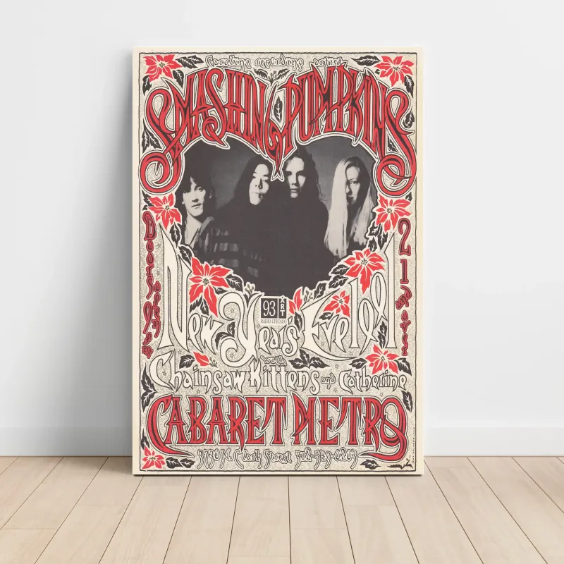 Smashing Pumpkins – New Year's Eve 1991 Cabaret Metro Fine Art Concert Poster