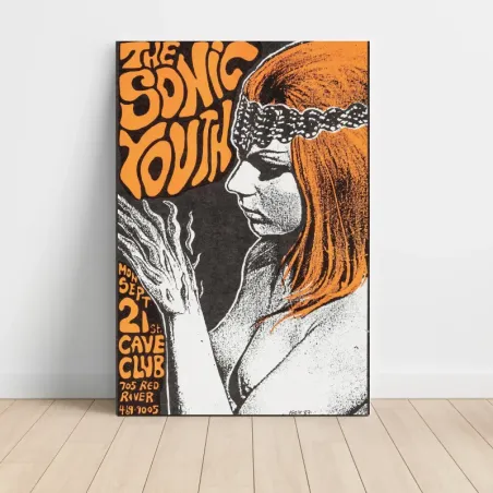 Sonic Youth – Cave Club 1987 Fine Art Concert Poster