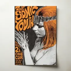 Sonic Youth – Cave Club 1987 Fine Art Concert Poster